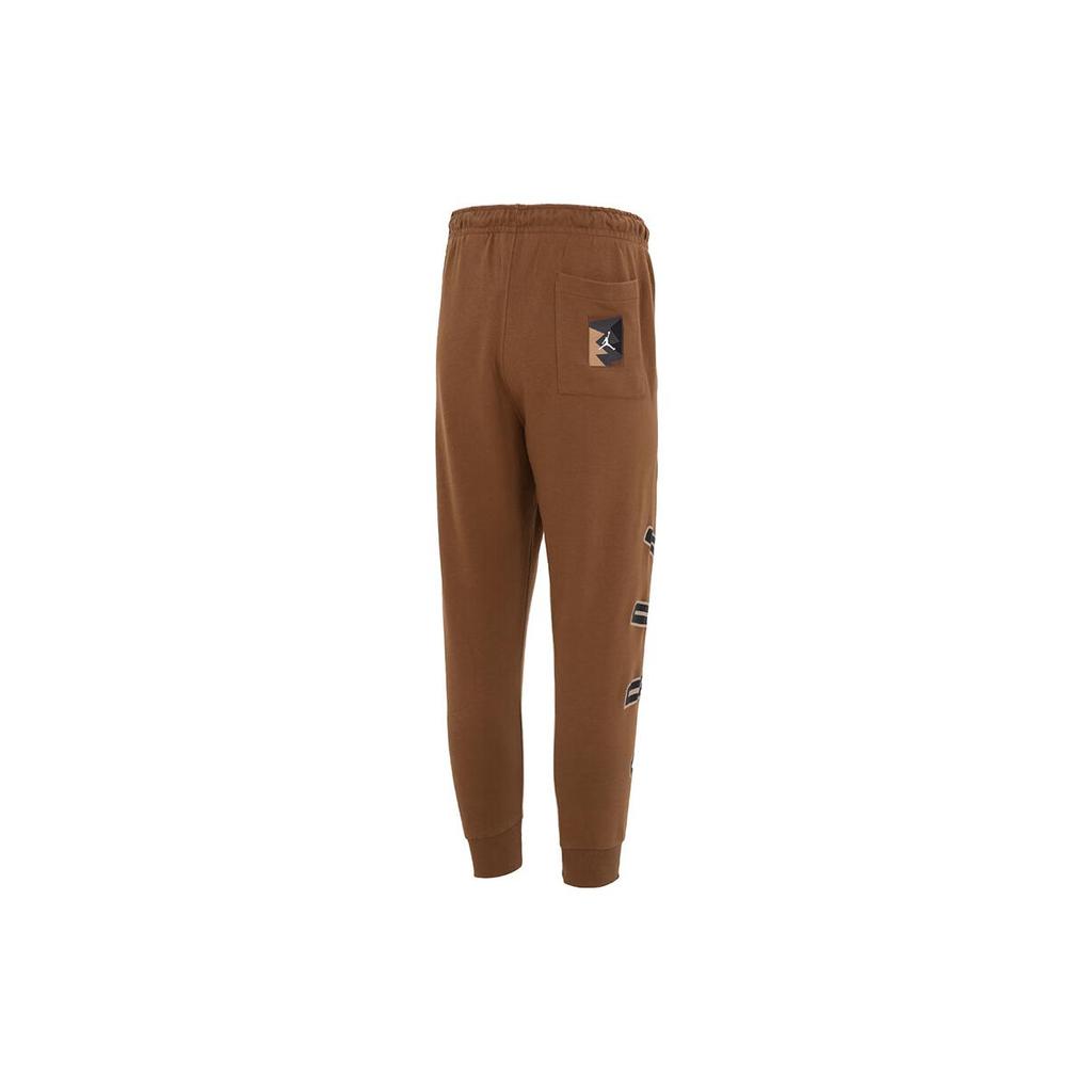 New JORDAN Flight MVP Knitted Sweatpants Men Brown FQ1869-281