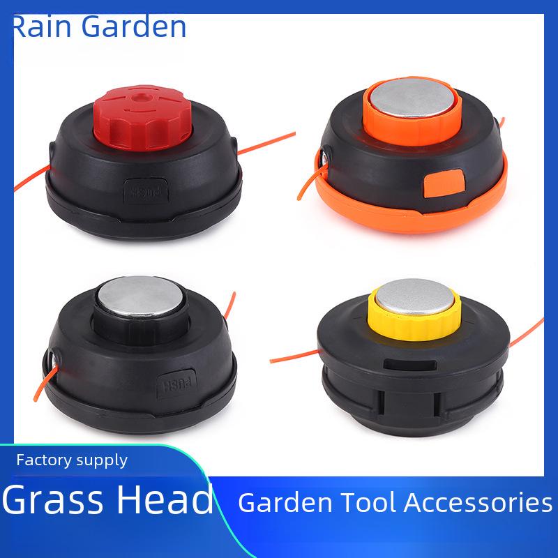 OMA Stringing Grass Trimmer Head - Lawn Mower Accessory with Nylon Line