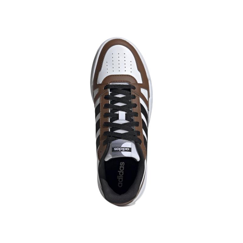 Adidas Lite Baller Lightweight Non-Slip Wear-Resistant Low-Top Skate Shoes Unisex Skate Shoes White Brown JR5236