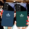 Ahornblattfarbe Für Samsung Galaxy A15 5G 54 4G 51 50 24 35 90 71 12 51 53 52S 80 22 34 Schwarze Handyhülle aus gehärtetem Glas
