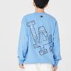 New MLB Sweatshirt Unisex Light Blue 3AMTI0126-07BLL