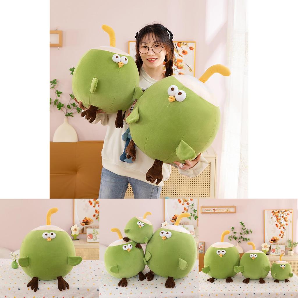 Kreatives Frucht Kokosnuss Huhn Plüschtier Tierdeko für Kinder und Sammler
