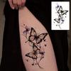 1pc Waterproof Non-Reflective Realistic Butterfly Temporary Tattoo Sticker | Vibrant Purple & Black Design for Women’s Arms,Feet
