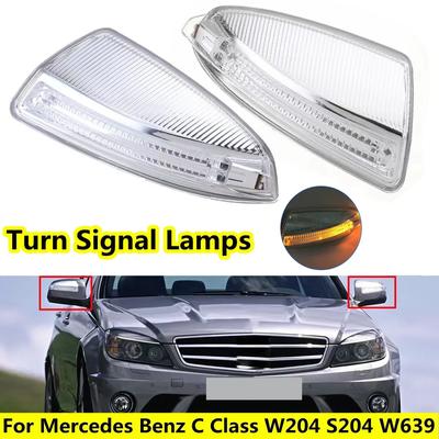 Bil LED Backspegel Blinkers för Mercedes-Benz C-klass W204 S204 W639 W164 ML300 ML500 ML550 A2048200721 2048200821