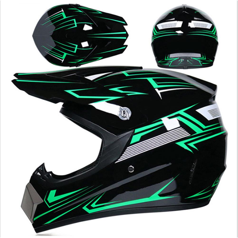 Professional Motocross Helmet Motocross Dirt Bike Off Road Motorbike Helmet Set Full Face MTB Helmet with Goggles Gloves Face Co