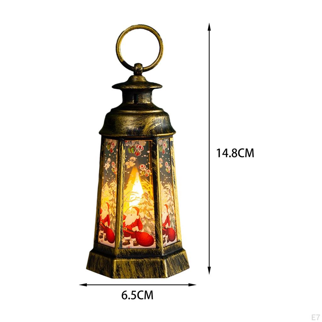 Christmas Lantern Night Lamp Table Nightlight for Living Room Fireplace Decoration