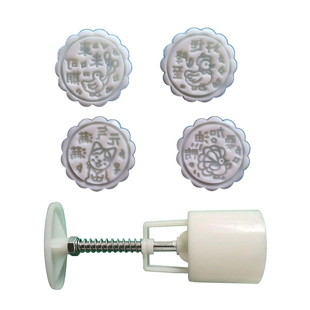 Hand Pressed Mooncakes Mold Bean Pastes Cake Mould Festival ABS Plastic Pastries Mould Kitchen Dessert Baking Supplies