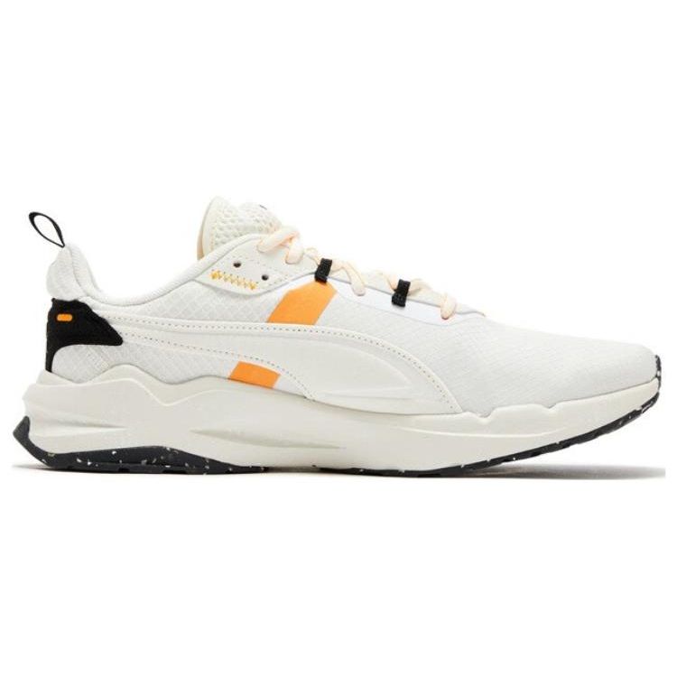 Puma Stride Fabric Synthetic Leather Mesh Retro Sports Low-Top Lifestyle Shoes Unisex sneaker White Orange 389424-01