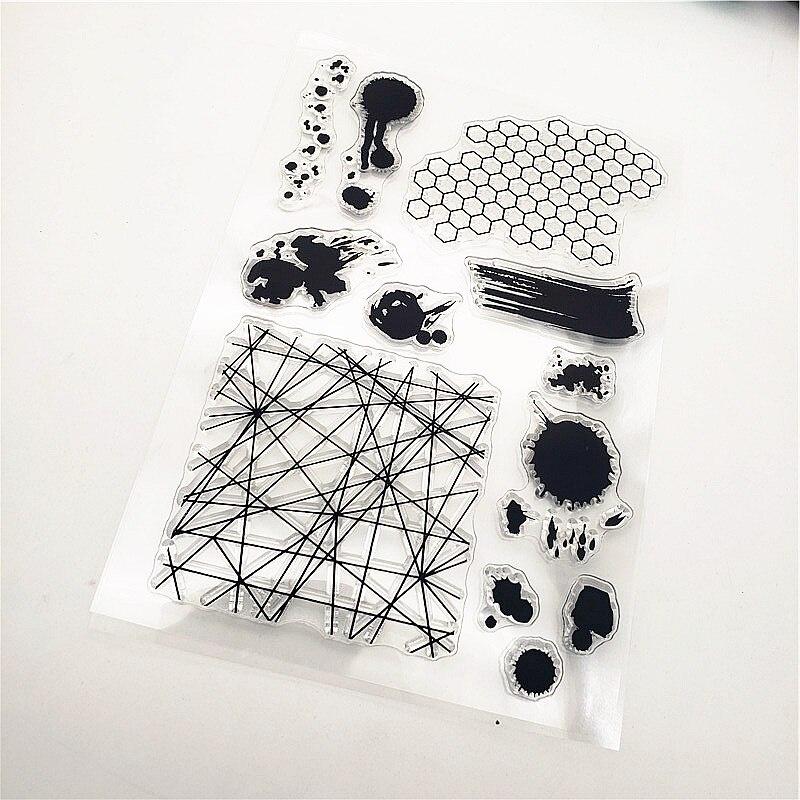 Oil Paint Clear Stamps Transparent Seal 11x16cm Silicone Seal TPR Roller Stamps DIY Scrapbooking Cards