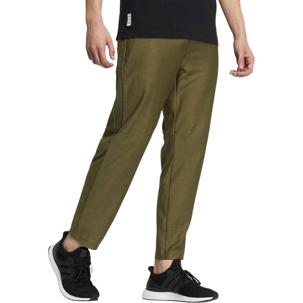 Adidas Wu Ji Collection Knitted Sweatpants Men's Dark Olive Green Moderate Straight Fit Pants HE5150