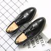 Nová móda Pánské společenské boty Osobnostní trend Paty Kožené Svatební boty Pánské ploché Kožené boty Oxfords
