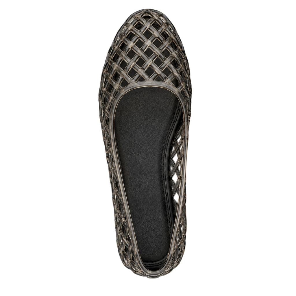 Where's That From Womens/Ladies Clear Jelly Ballet Flats