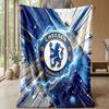 Chelsea FC Theme blanket Soft Flannel Blanket Plush Throw Blanket Cozy Sofa Bed Blanket for Home Decor