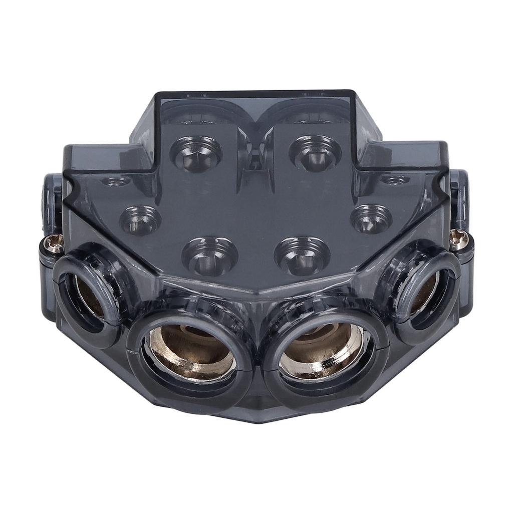 6 Way Power Fuse Distribution Block Ground Cable Splitter 0 Gauge In 248 Gauge Out for Car Audio