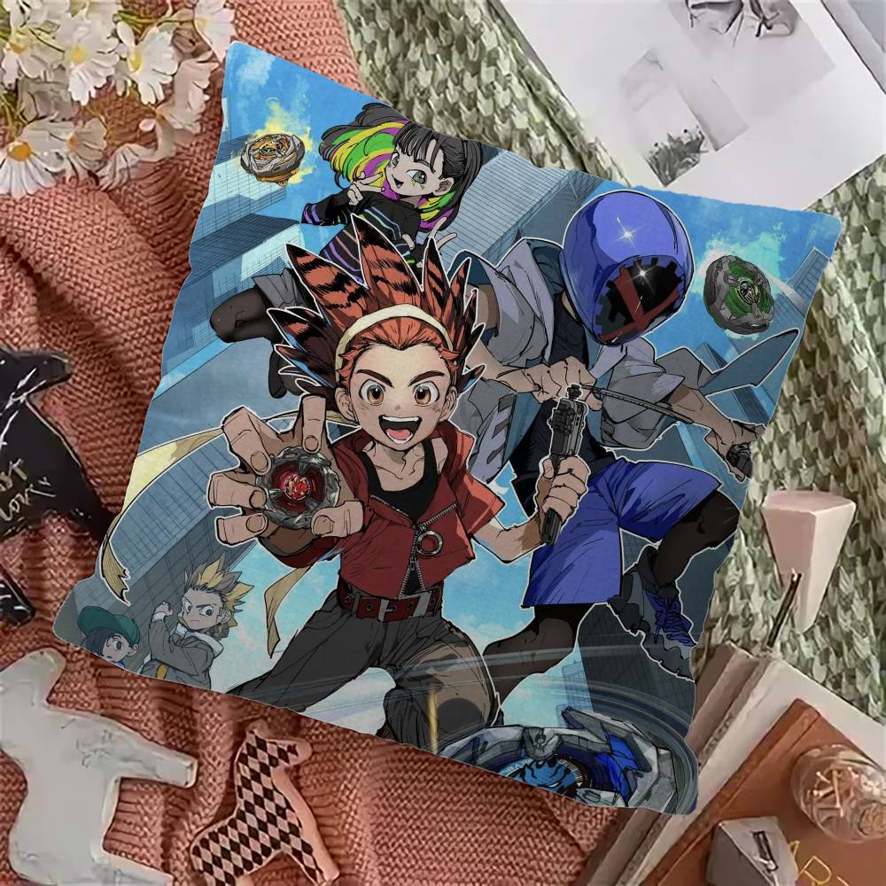 Anime Bbeyblade X Cushion Cover Inches Farmhouse Decor Home Throw Pillow Covers for Couch Decorations