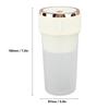 Blender Cup Beige 300ml 1500mAh USB Rechargeable Cordless 22000rpm Smoothie Blender Cup with 3D Blades for Shakes Juices