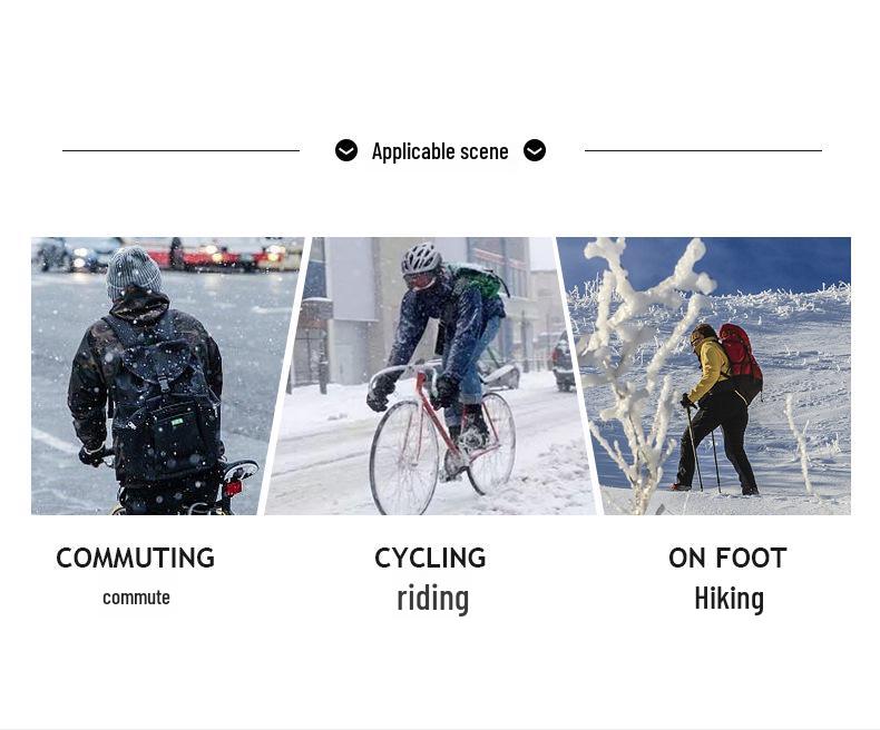 Fleece-Lined Windproof Cycling Gloves: Touchscreen, Water-Repellent, Non-Slip for Men and Women