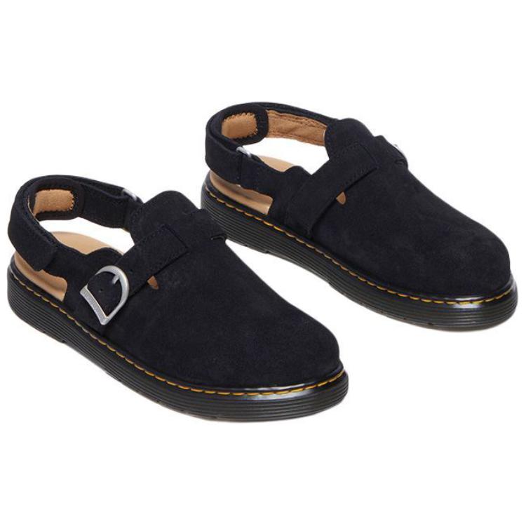 Dr. Martens Jorgie Y Kids Lightweight Comfortable Commuting Simple Retro Casual Shoes Women Shoes Black 40470001