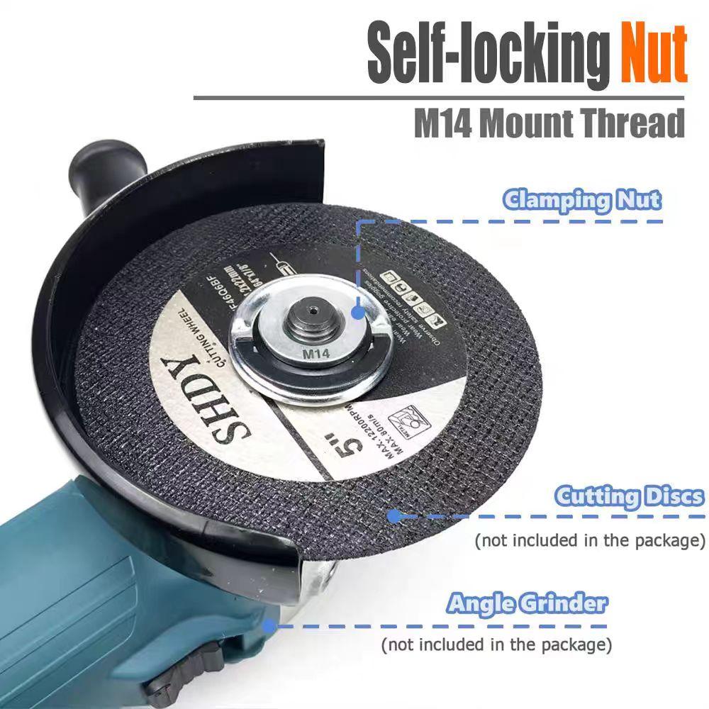 Angle Grinder Self-locking Pressure Plate M10 M14 Flange Quick Release Lock Nut Portable Installation Quick Release Chuck Tool