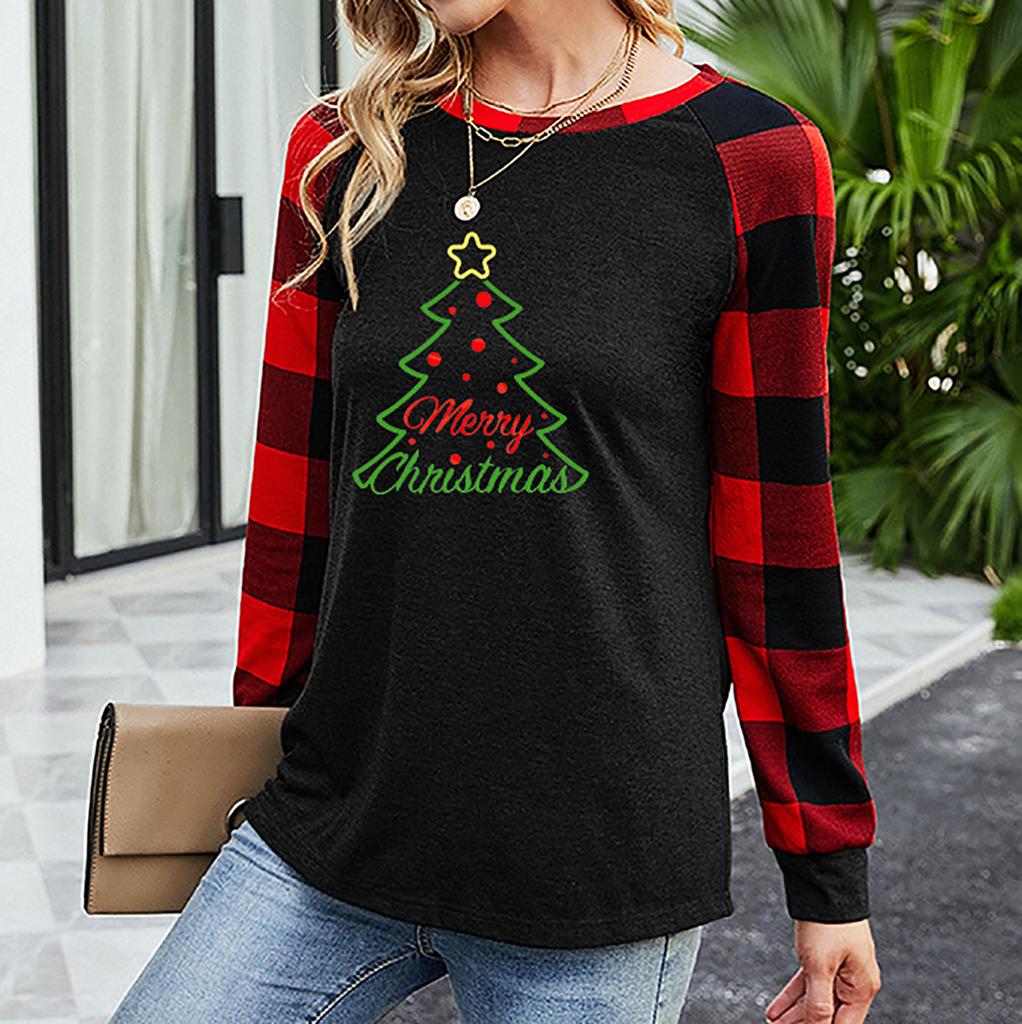 long sleeve christmas shirts womens