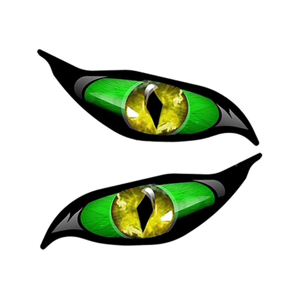 Cat Eye Decal, Car Scary Mirror Reflective Eye Decal, Scary Eyes for Car Side