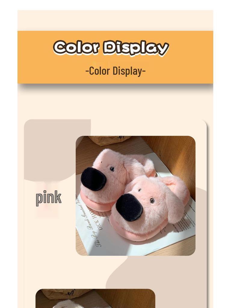 Urocze bawełniane pluszowe kapcie dla dzieci - Zimowe, ciepłe, antypoślizgowe obuwie domowe dla chłopców i dziewcząt