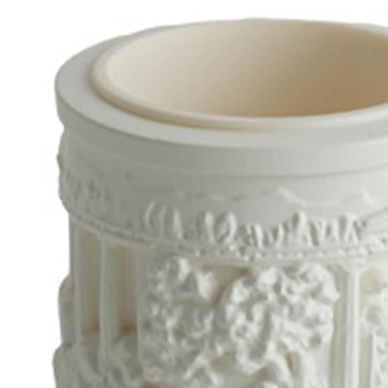 Yousheng Mini Roman Column Planter, Vintage Embossed Flower Pot, Small Greek Pillar Shaped Plant Container for Indoor Outdoor, Home Garden Decor