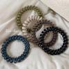 Korean Fashion Jelly Color Telephone Cord Hair Tie for Ponytails and Buns
