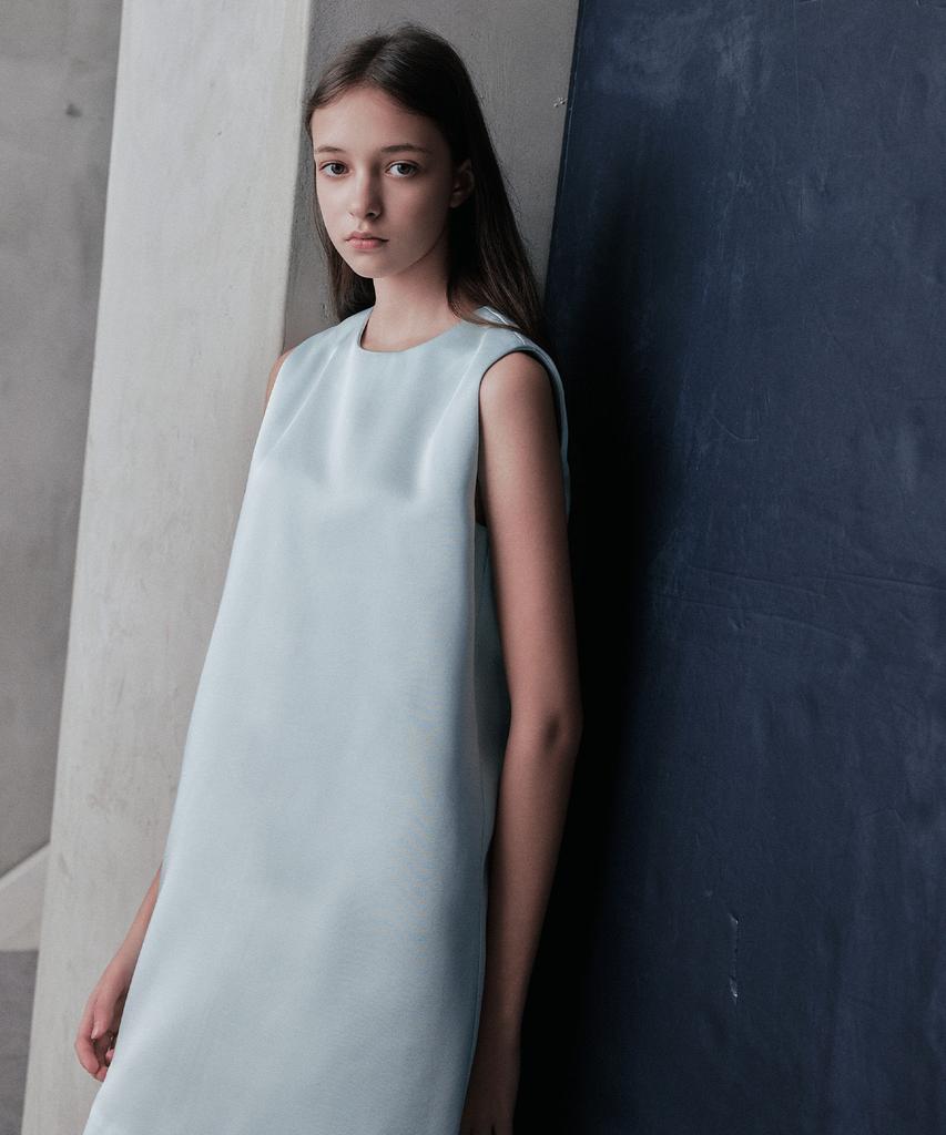 Rank 5 [Dayne] Satin Mini Dress_Mint