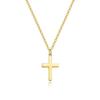 Huitan Women Pendant Necklace Cross Shaped Simple Style Accessories for Daily Party Versatile Gold Color/ Color Jewelry