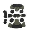 Helmet Padding Kit Memory Foam Pad Protective Mat Universal Motorcycle Bike Bicycle Cushions Waterproof OD Green