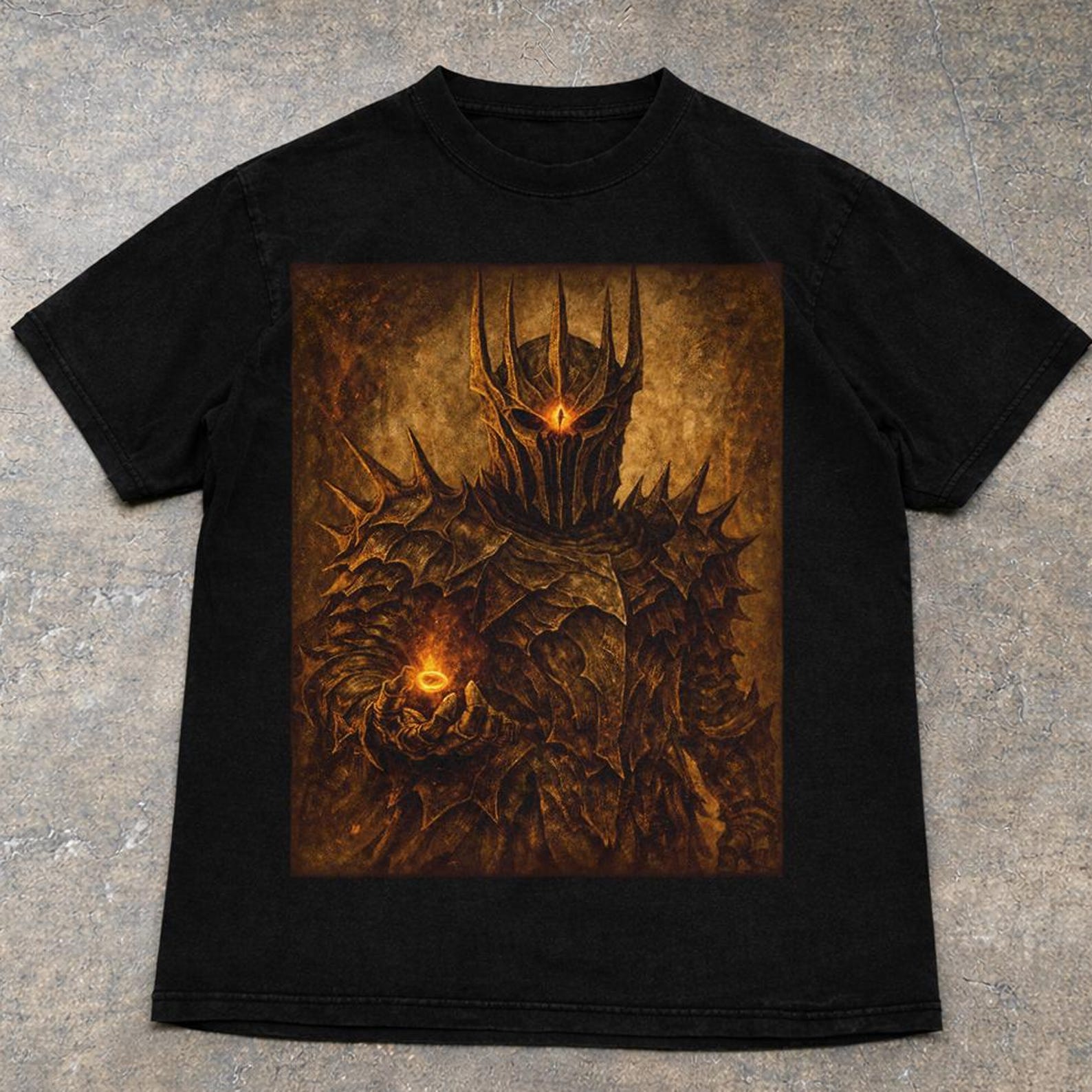 Vintage Sauron T shirt, Lord of the Rings Shirt, Dark Lord LOTR Tee, Gift For Women and Men Unisex T shirt S
