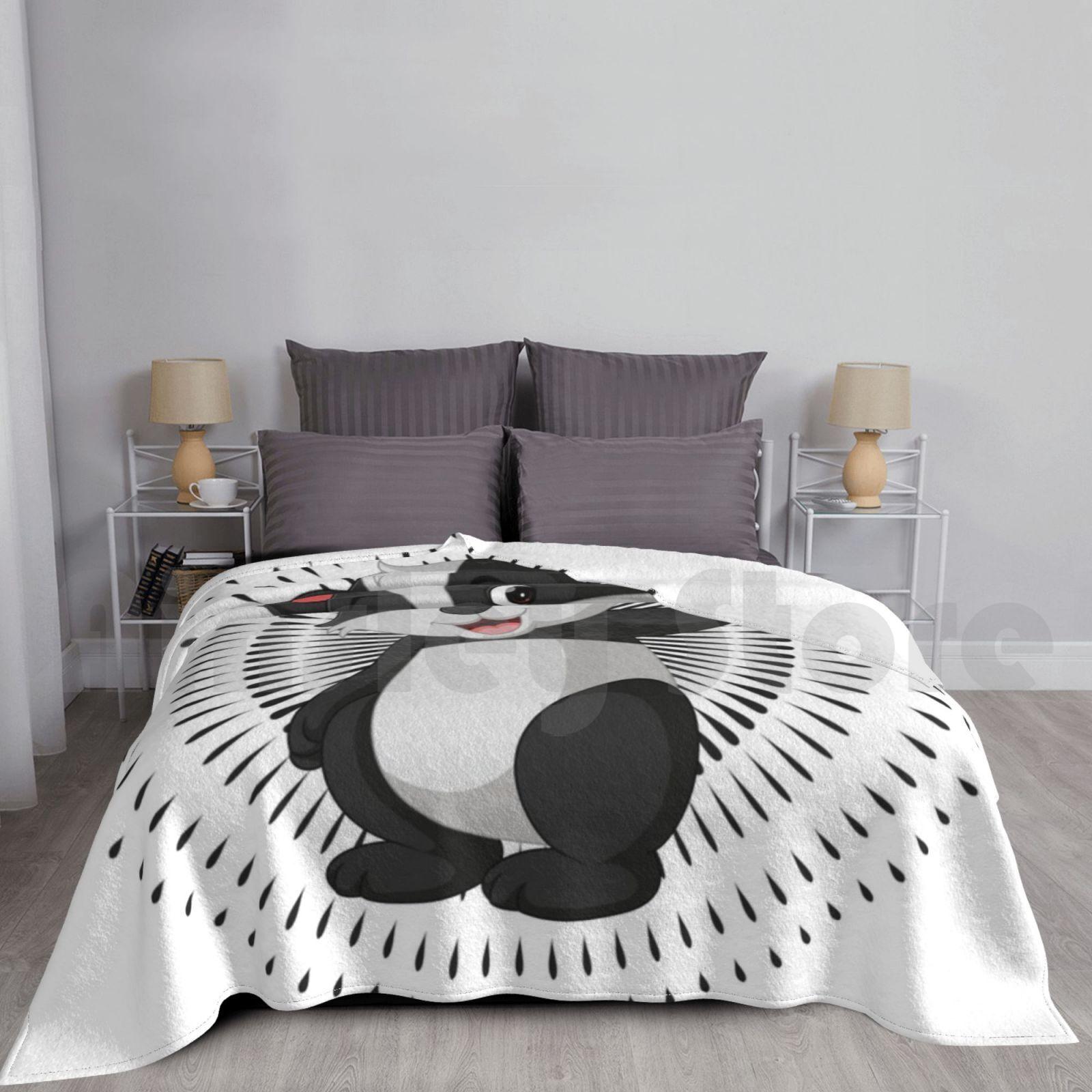 I Just Freaking Love Badger Ok Blanket Fashion Custom Badger Lover Badger Lover Badger Lover Badger I Just Size: 75*100cm, Weight: 230 GSM
