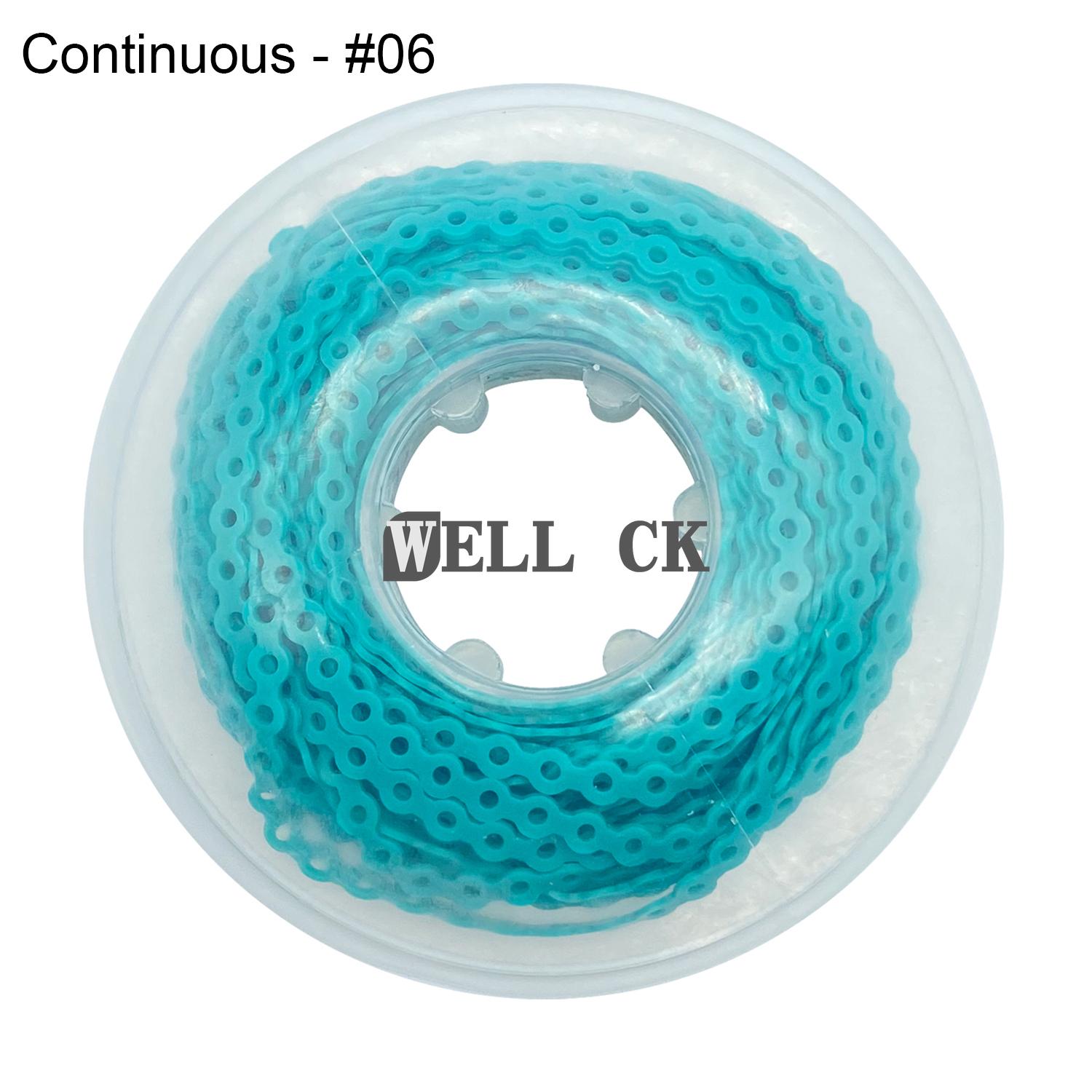 

WELL CK 15 футов стоматологическая ортодонтическая эластичная резиновая цепочка с резиновой лентой непрерывного типа Continuous 06