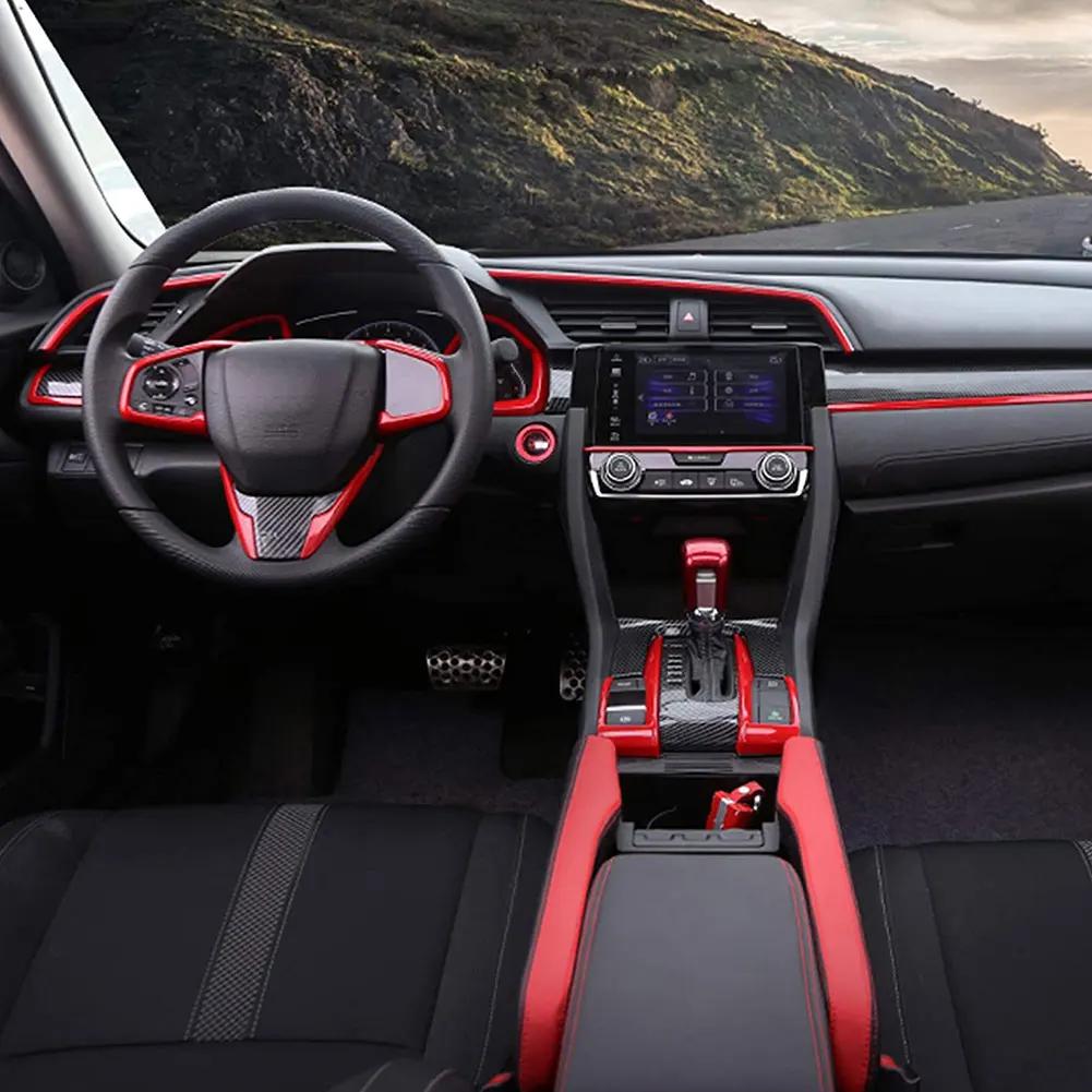 15 ks Kryt na středové konzole na palubní desce automobilu Vývod vzduchu levý kryt automatického řazení pro Honda 10th Civic 2016-2021