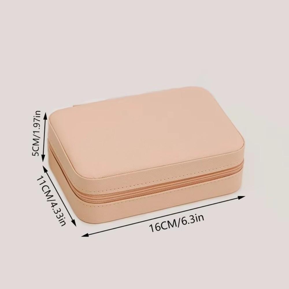 PU Leather Necklace Jewelry Box Portable Travel Jewelry Box Ring  Valentine's Day Gift