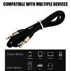 100cm 3.5mm Male To Male Extension Wire Copper Adapter Cord Car Computer Mobile Phones Wire Extender Line