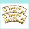 Engineering Vehicle Notebook Set With Paper Material For Childrens Learning And Party Decor