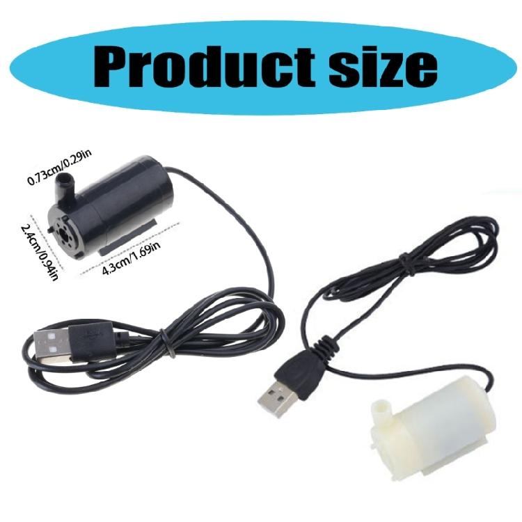 Cats Water Fountain Pump Extreme Silented Cats Water Dispenser Pump USB