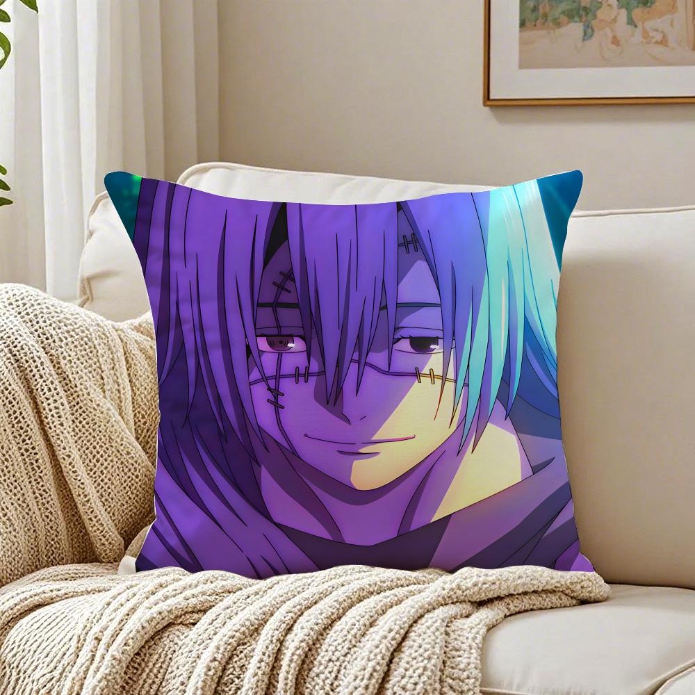 anime intense JJujutsu KKaisen Cushion Cover Pillowcase Antidustmite living Room Sofa Decor Cushion Room