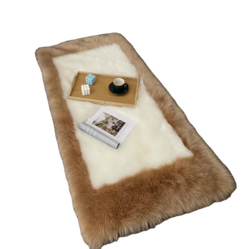 Thickened Imitation Wool Rug for Bedroom, Bay Window, or Living Room