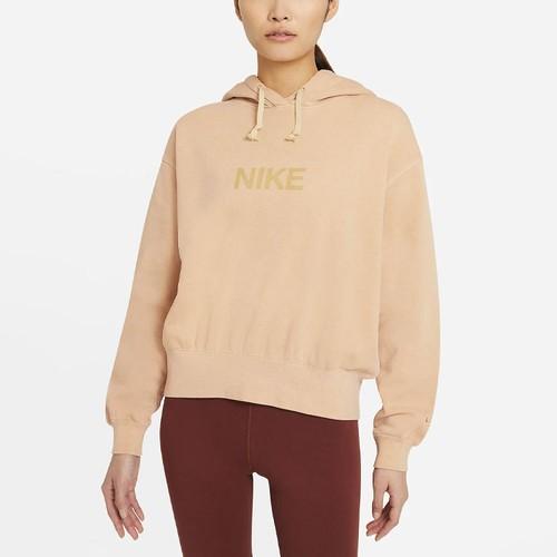 Nike Women's Yellow Sports Casual Hoodie