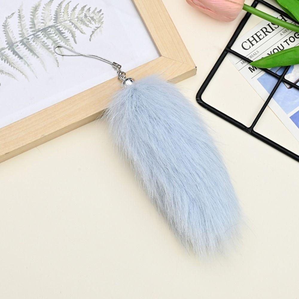 Key Holders Animal Tails Keychain Backpack Pompom Pendants Fashion Plush Tail Keyring Women Girls