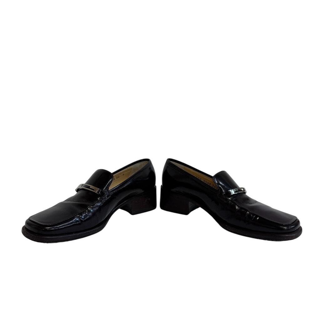 Gucci Με λογότυπο δερμάτινα loafers Καφέ δέρμα Γυναικεία Μεταχειρισμένα
