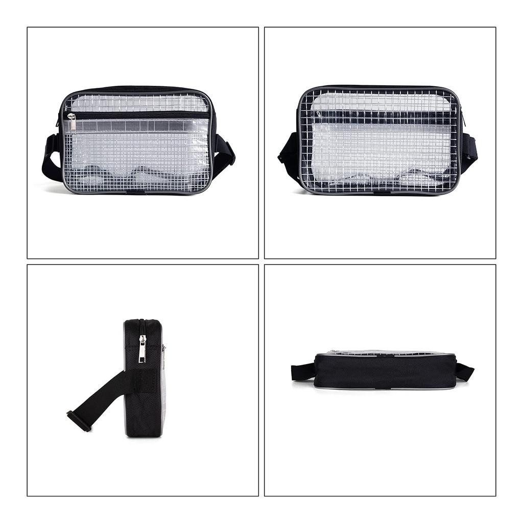 NOTAG Clear Waist PVC Engineer Clean Durable Tool with Fluorescent Strip Bag, Pouch, Bag, Anti-Static, Waterproof, Bag, Cleanroom, Work, Construction,
