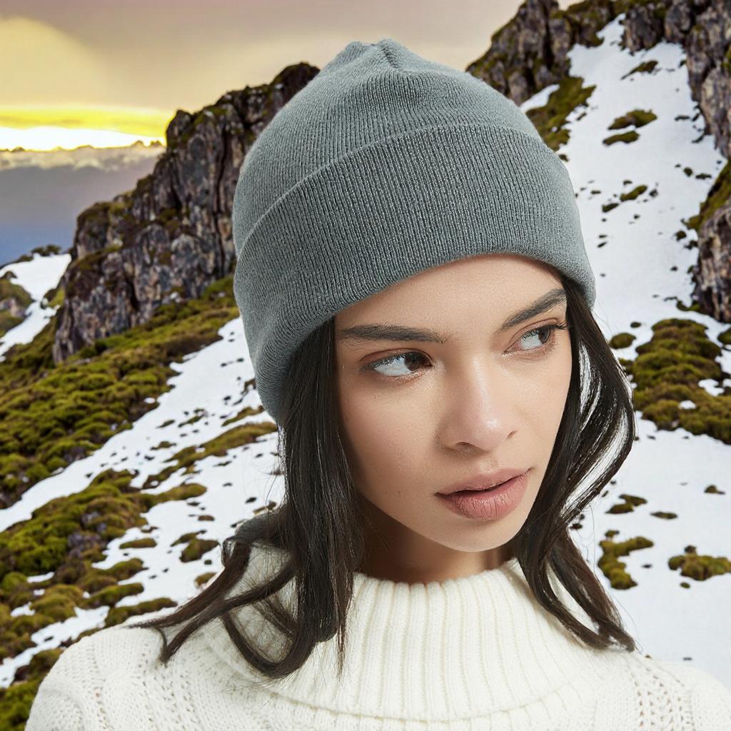 Silver Cotton Digital Printing Common Fabric Winter Beanie RF Shielding Electromagnetic Radiation Proof Warm Adult Unisex.
