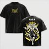 Anime Jujutsu Kaisen T-shirt Makora Tshirt For Men's Clothing Harajuku Washed Oversized T Shirt Short Sleeve Cotton Tees Tops
