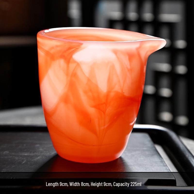 Elegant Black Ceramic Gong Dao Bei Tea Dispenser with Eagle Beak Design for Gongfu Tea Sets