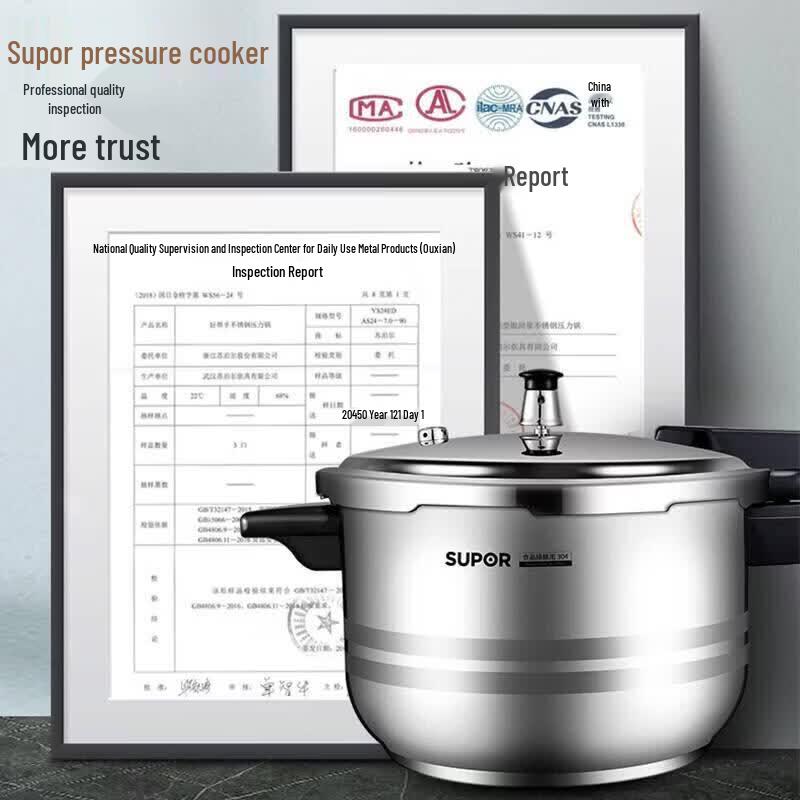 SUPOR 5.2L Stainless Steel Pressure Cooker
