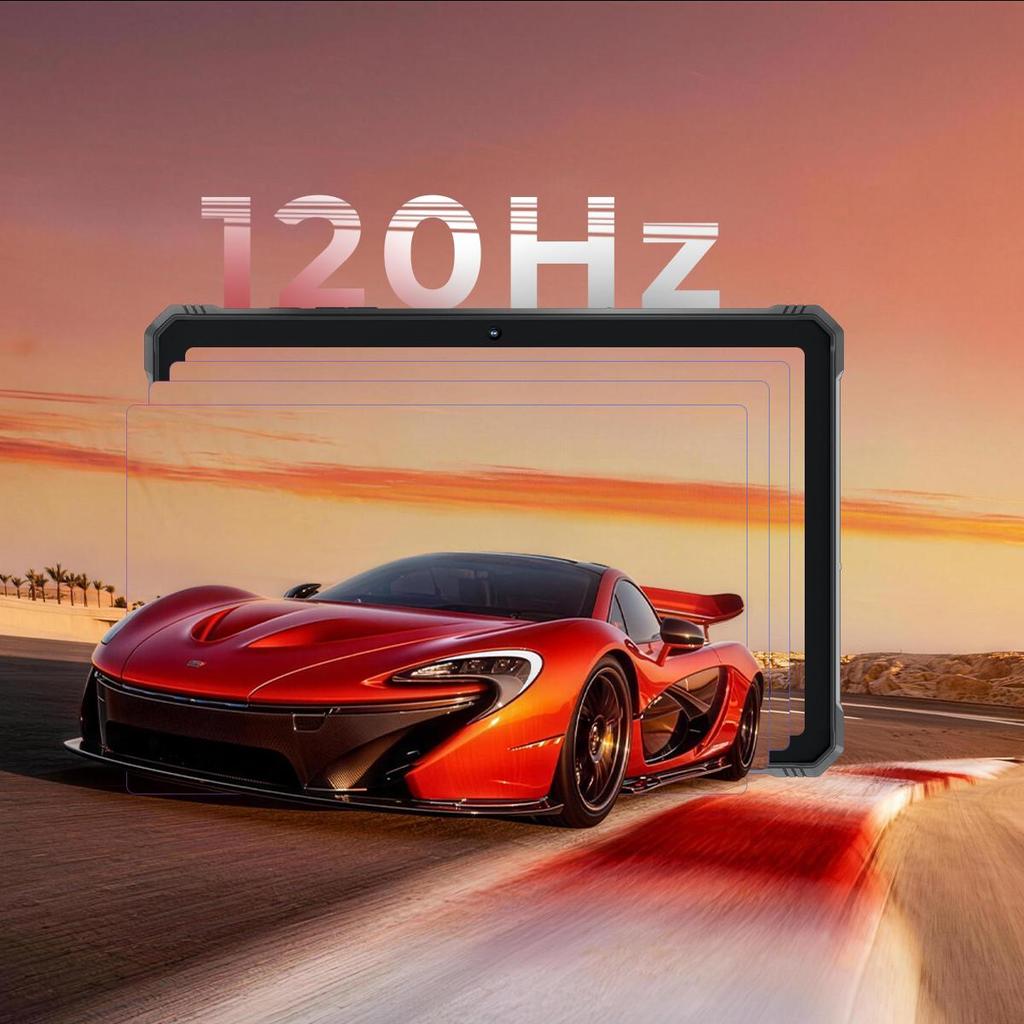 HOTWAV R9 Ultra 5G Robustes Tablet, Android 15, 20080mAh Akku, 24(8+16GB )+ 512 GB, 64 MP Kamera, IP68/IP69K, Campinglicht, Dual-SIM-Karten, Face ID, OTG